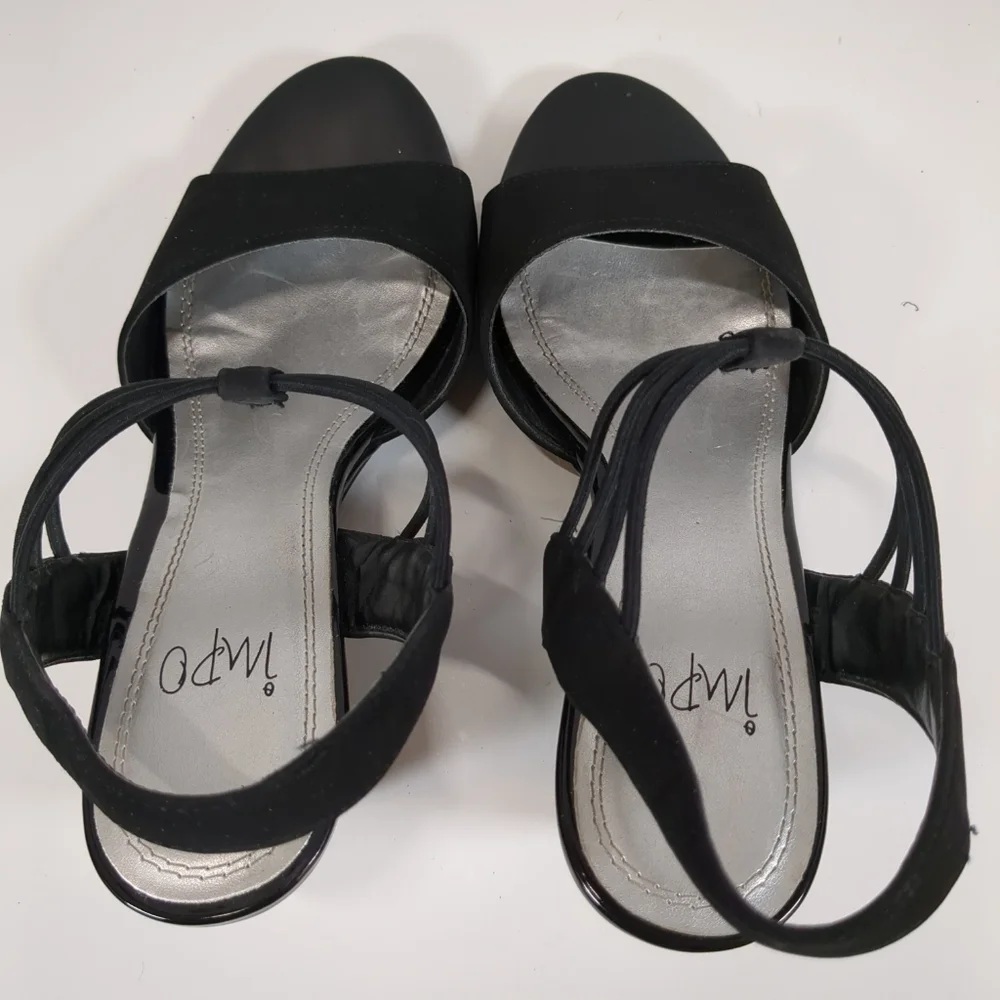 Impo Vanolo Women's Black Wedge Sandals , Size 7-1/2M